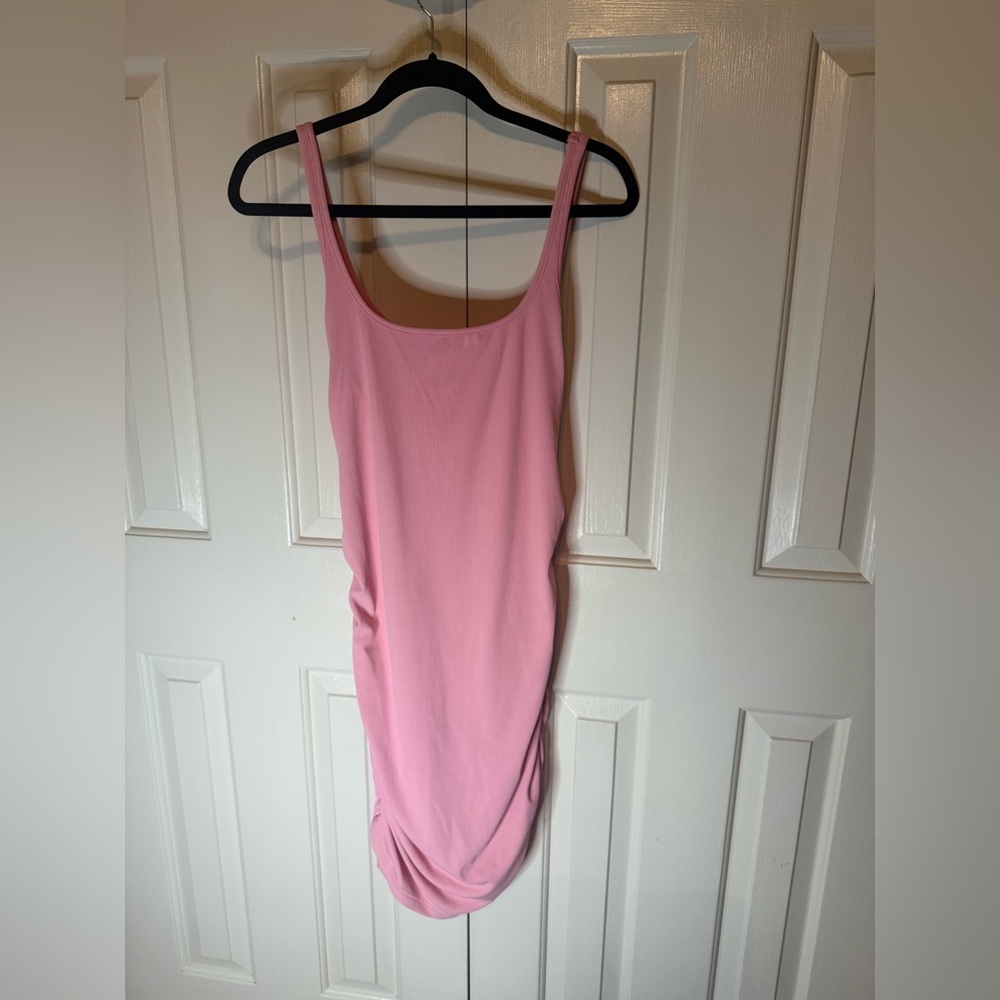 Baby Pink Tank Midi Dress